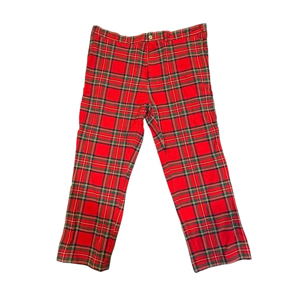 Castaway Nantucket Red Plaid Pants 40x27